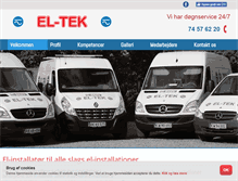 Tablet Screenshot of el-tek.net
